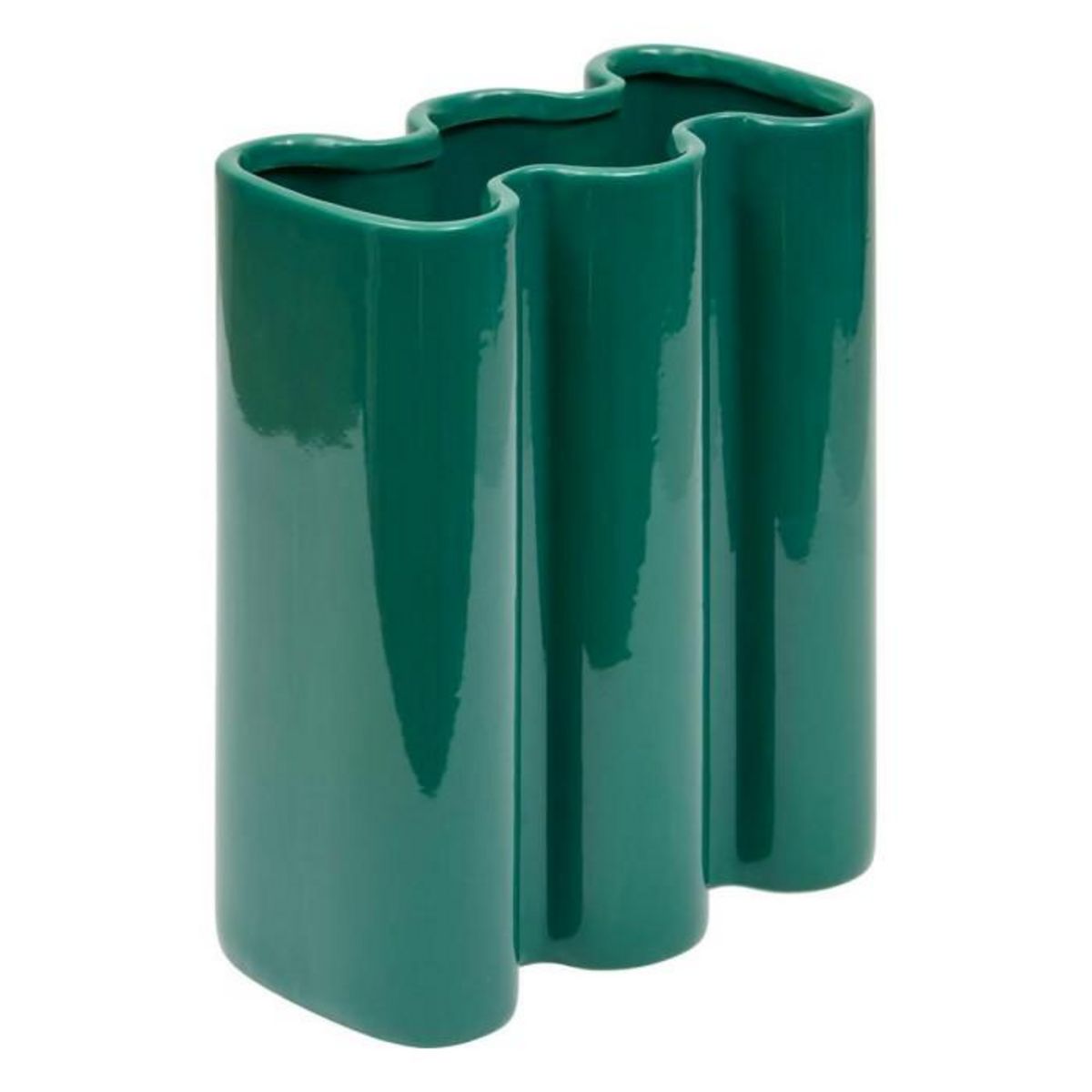ATMOSPHERA Vase Design en Dolomite  Flow  25cm Vert