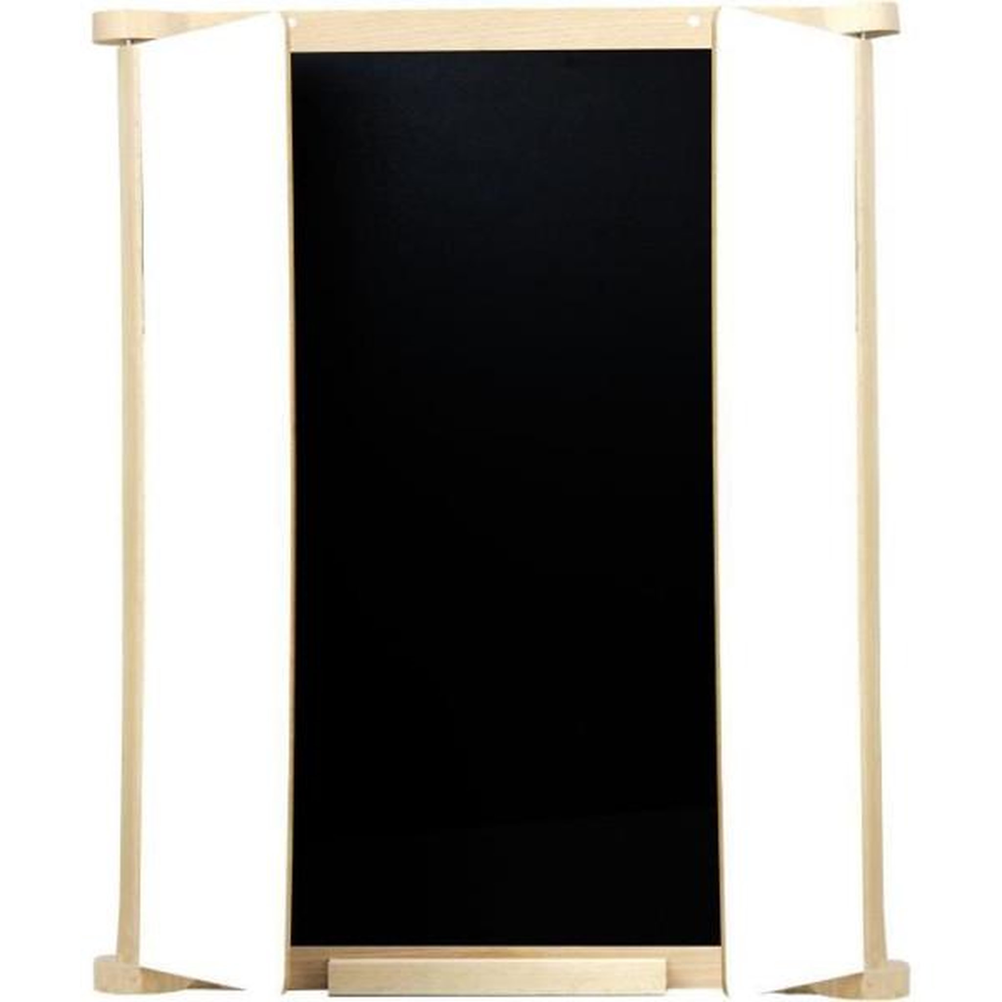 Voir la diapositive 3 : JeuJura Tableau Triptyque Mural en Bois Naturel - JEUJURA - Ardoise Centrale et Volets Craie/Feutre, Accessoires Inclus, 82x56 cm