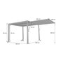 Voir la diapositive 4 : SWEEEK Pergola bioclimatique aluminium et acier 3x3m + auvent 3m anthracite Palace