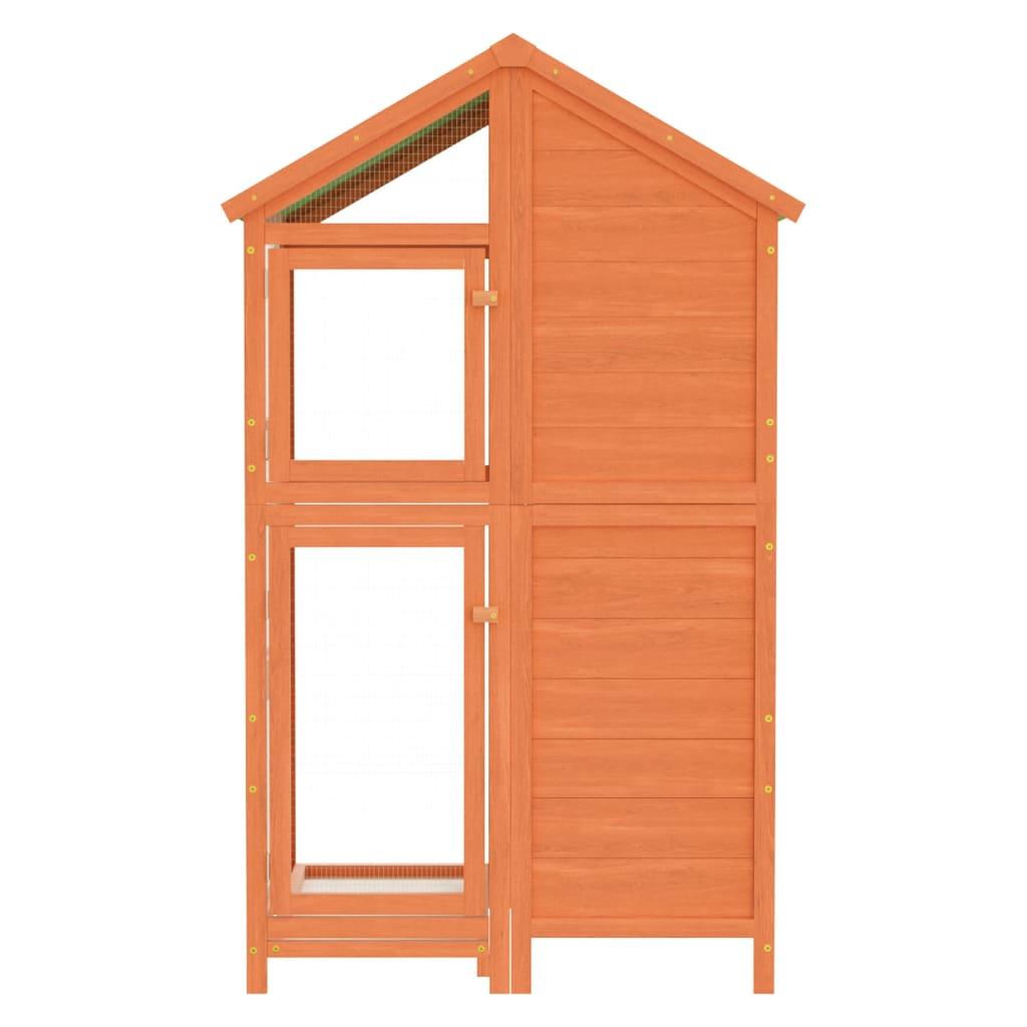 Voir la diapositive 3 : VIDAXL Maison a oiseaux marron 97x81x152 cm bois massif de pin