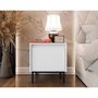 Voir la diapositive 1 : BEST MOBILIER Girona - table de chevet - blanc - 45 cm
