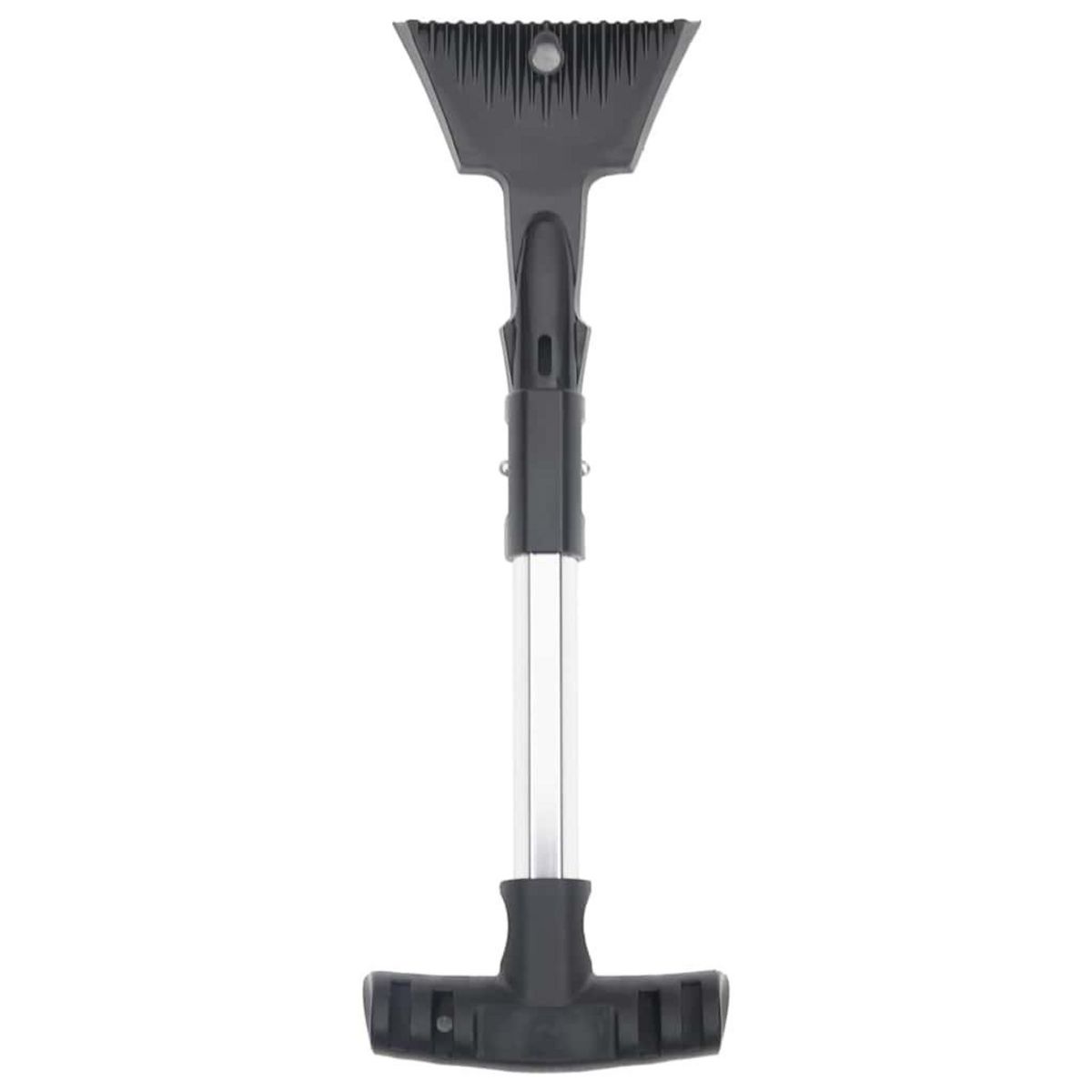 VIDAXL Kit de pelle a neige 3 en 1 noir aluminium