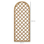 Voir la diapositive 3 : OUTSUNNY Lot de 2 treillis bois pour plantes grimpantes dim. 60L x 150H cm sapin pré-huilé