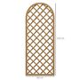 Voir la diapositive 3 : OUTSUNNY Lot de 2 treillis bois pour plantes grimpantes dim. 60L x 150H cm sapin pré-huilé