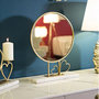 Voir la diapositive 5 : Paris Prix Miroir sur Pied en Marbre  Hearts  39cm Or