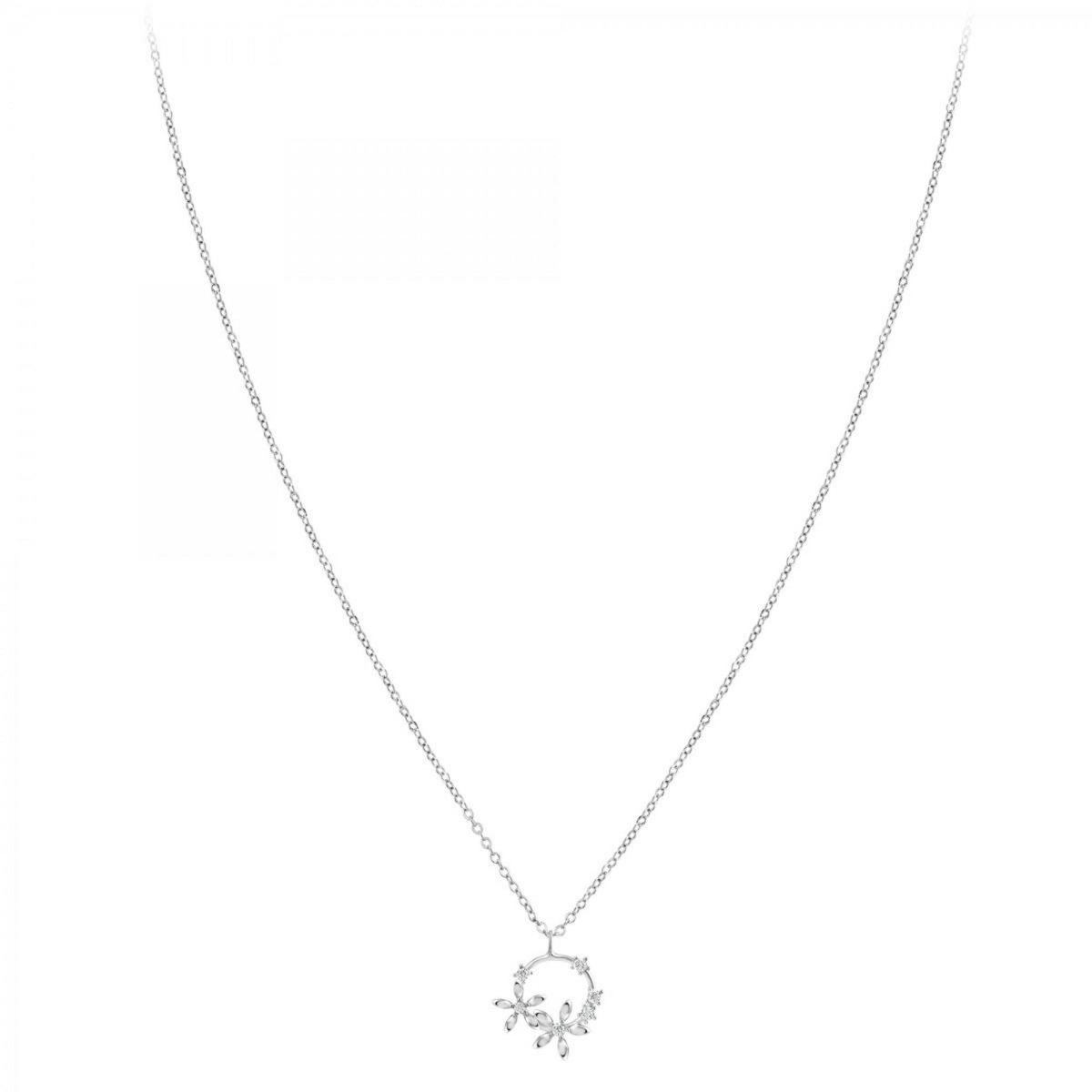 SC CRYSTAL Collier fleurs par SC Crystal orné de Zirconium