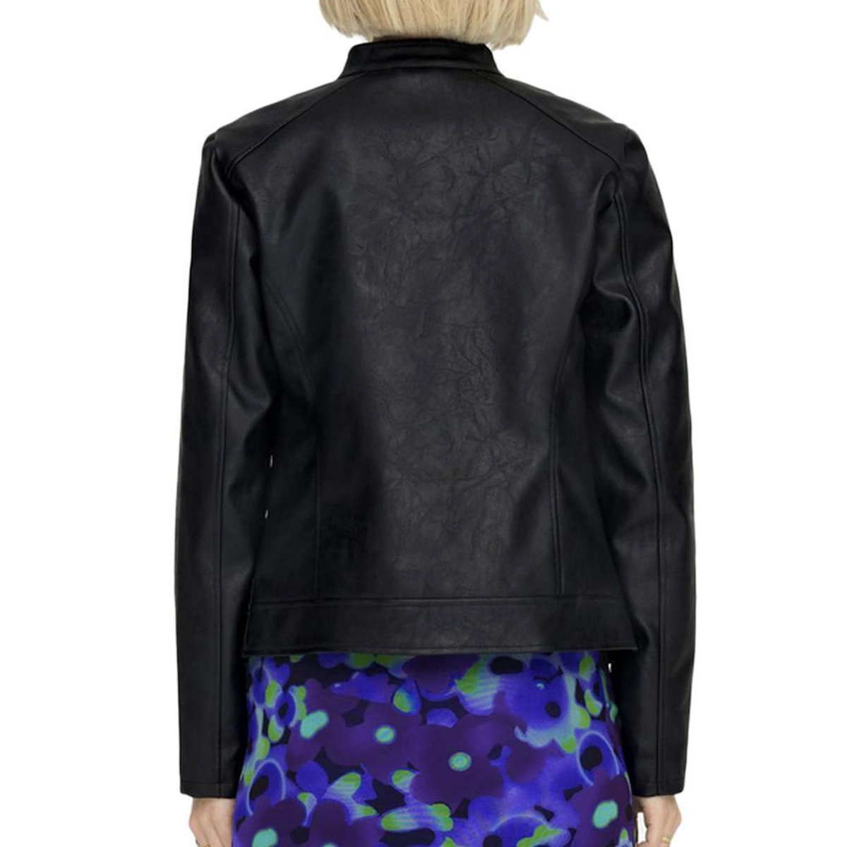 JACQUELINE DE YONG Veste Simili Cuir Noire Femme JDY Emily