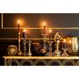 Voir la diapositive 2 : Paris Prix Bougeoir Design  Classique Mat  46cm Or