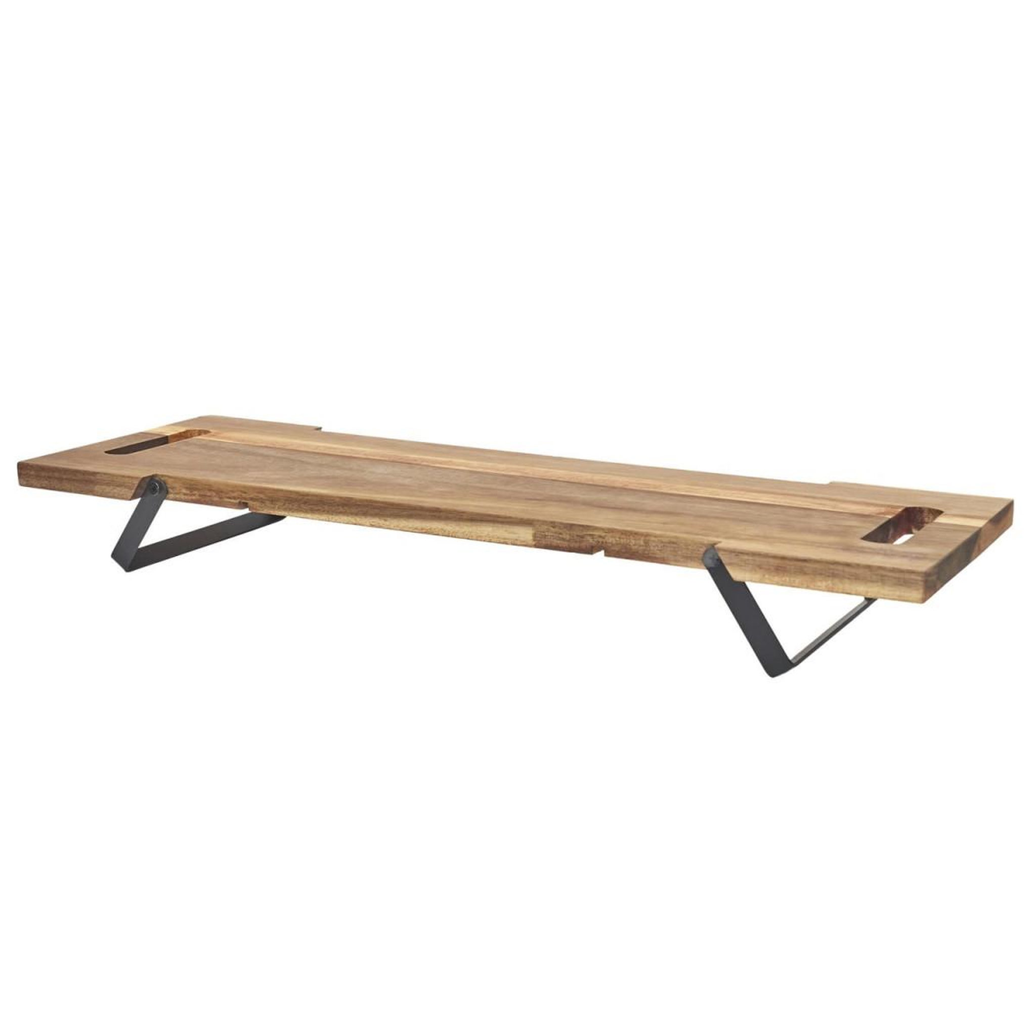 The Home Deco Factory Planche de Présentation sur Pied  Acacia  55cm Naturel