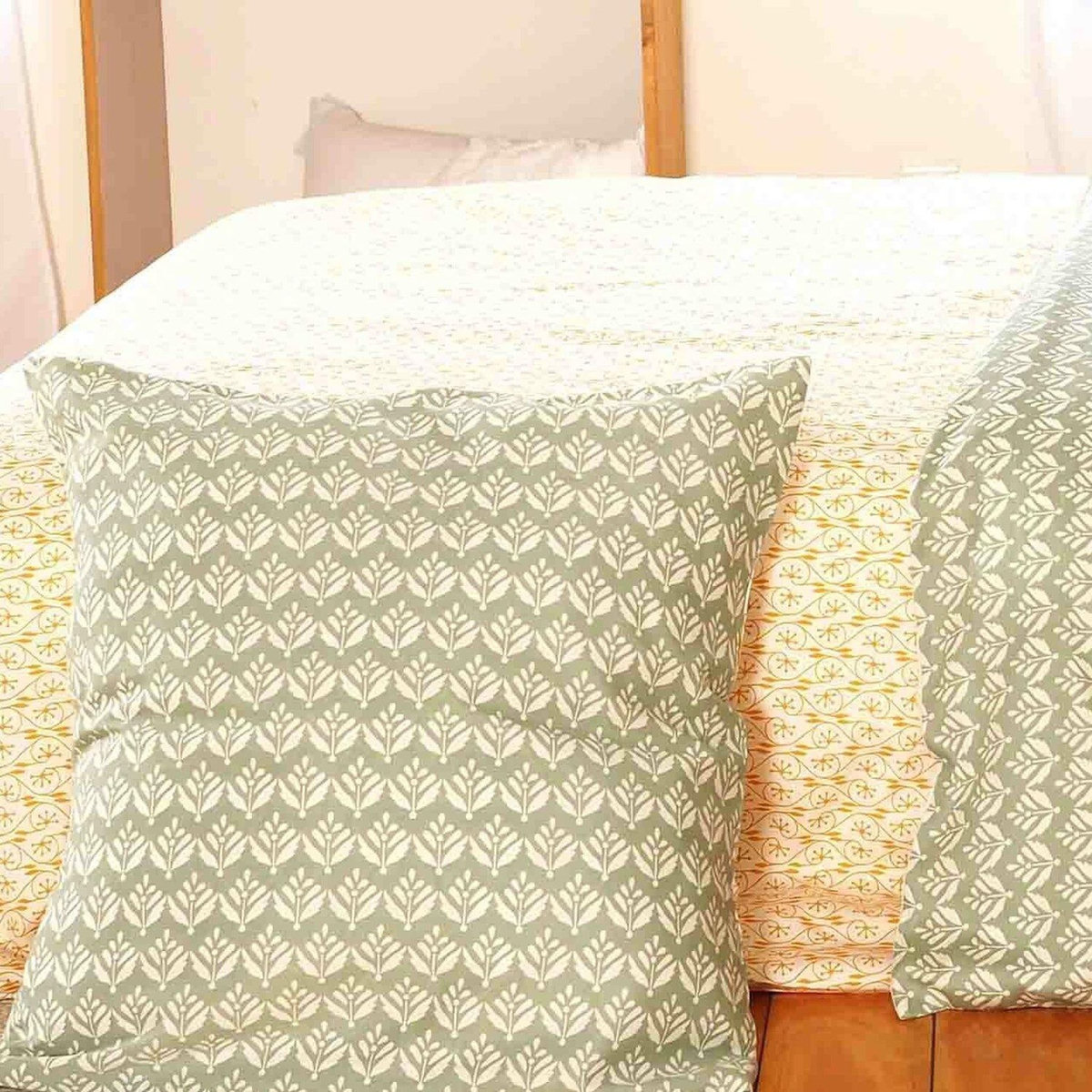 Home collection Parure de housse de couette 100% satin 78fils orient