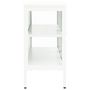 Voir la diapositive 4 : VIDAXL Buffet Blanc 105x35x70 cm Acier et verre