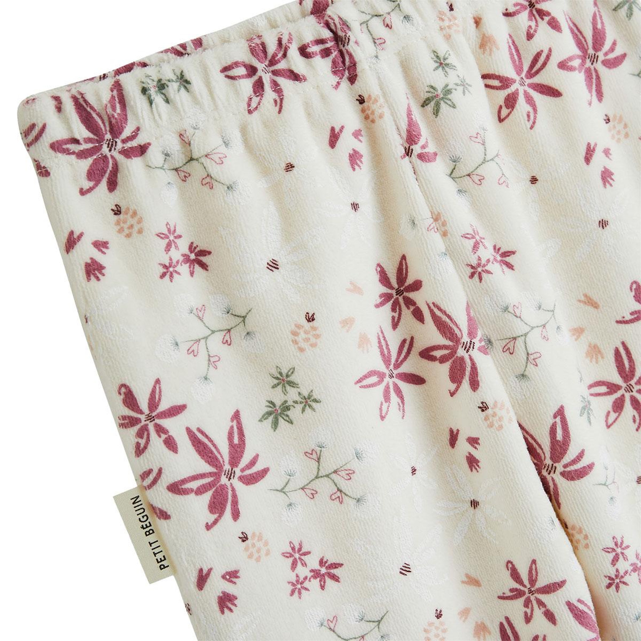 Voir la diapositive 3 : PETIT BEGUIN Pyjama enfant 2 pièces en velours Misti