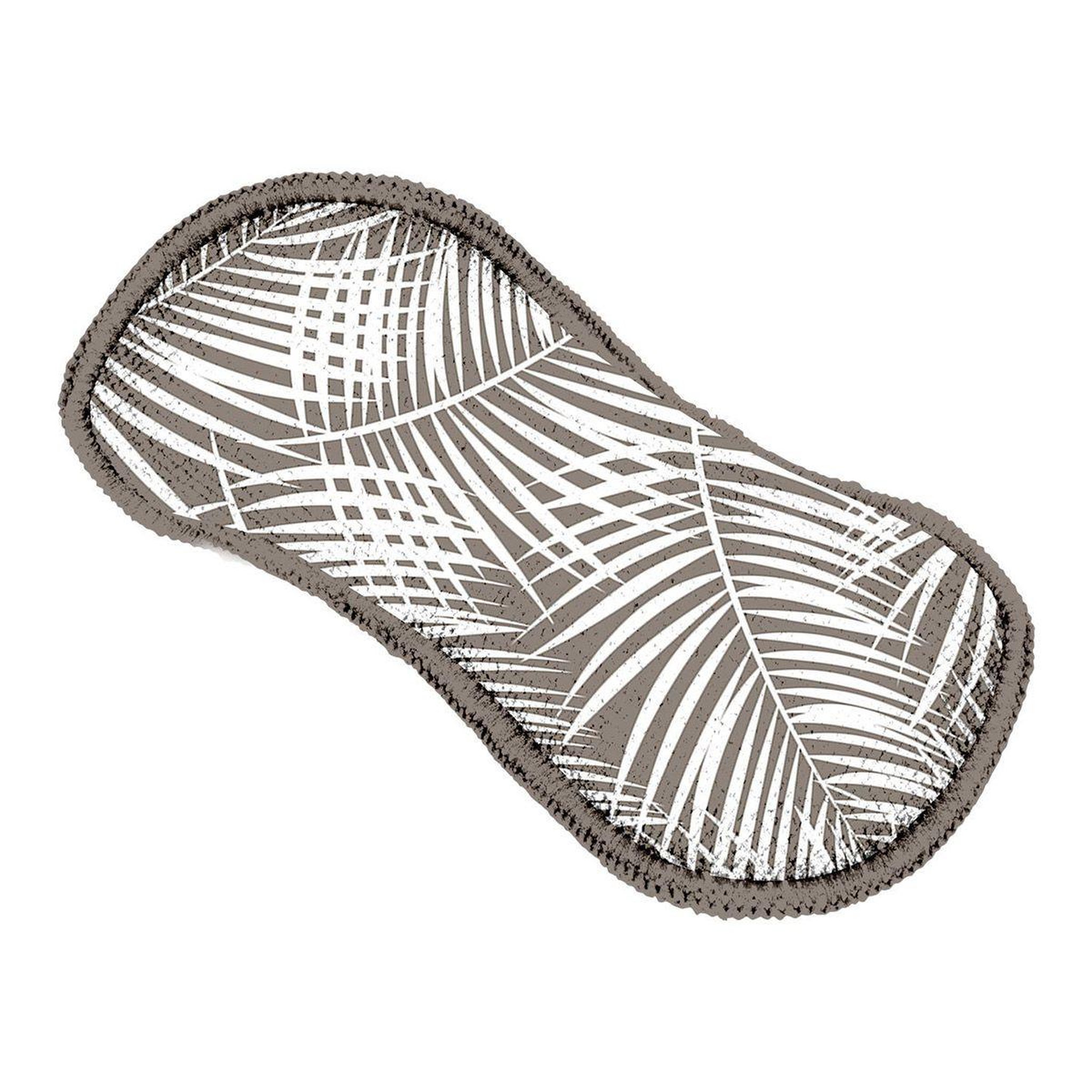 HOMEA Lot de 3 éponges microfibre  végétal  18cm naturel