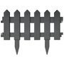 Voir la diapositive 3 : VIDAXL Bordures de pelouse 25 pcs Anthracite 10 m PP