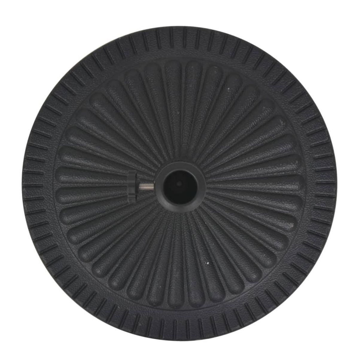 VIDAXL Socle de parasol Resine Rond Noir 29 kg