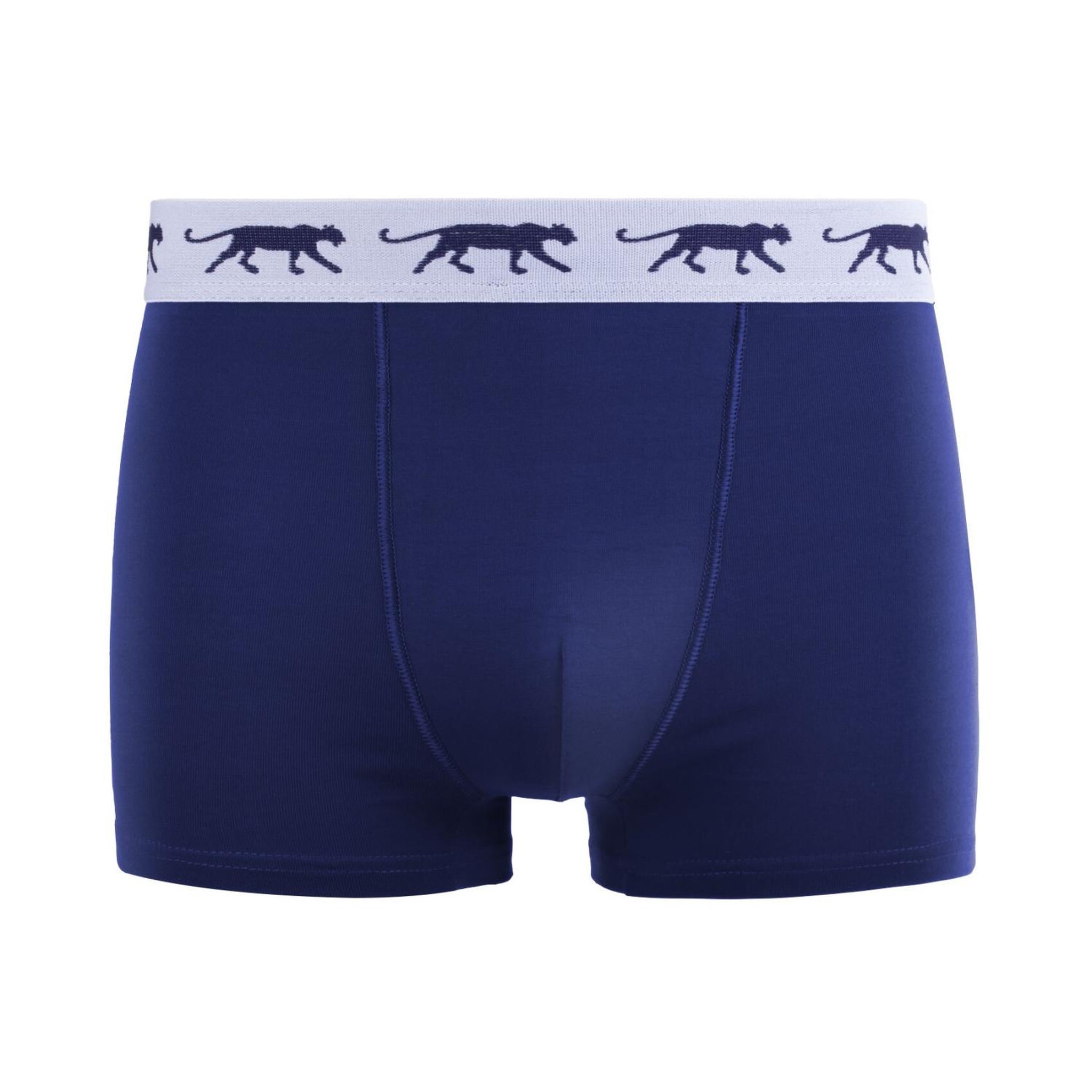 Voir la diapositive 3 : Airness Lot de 5 boxers homme en coton ceinture colorée starter