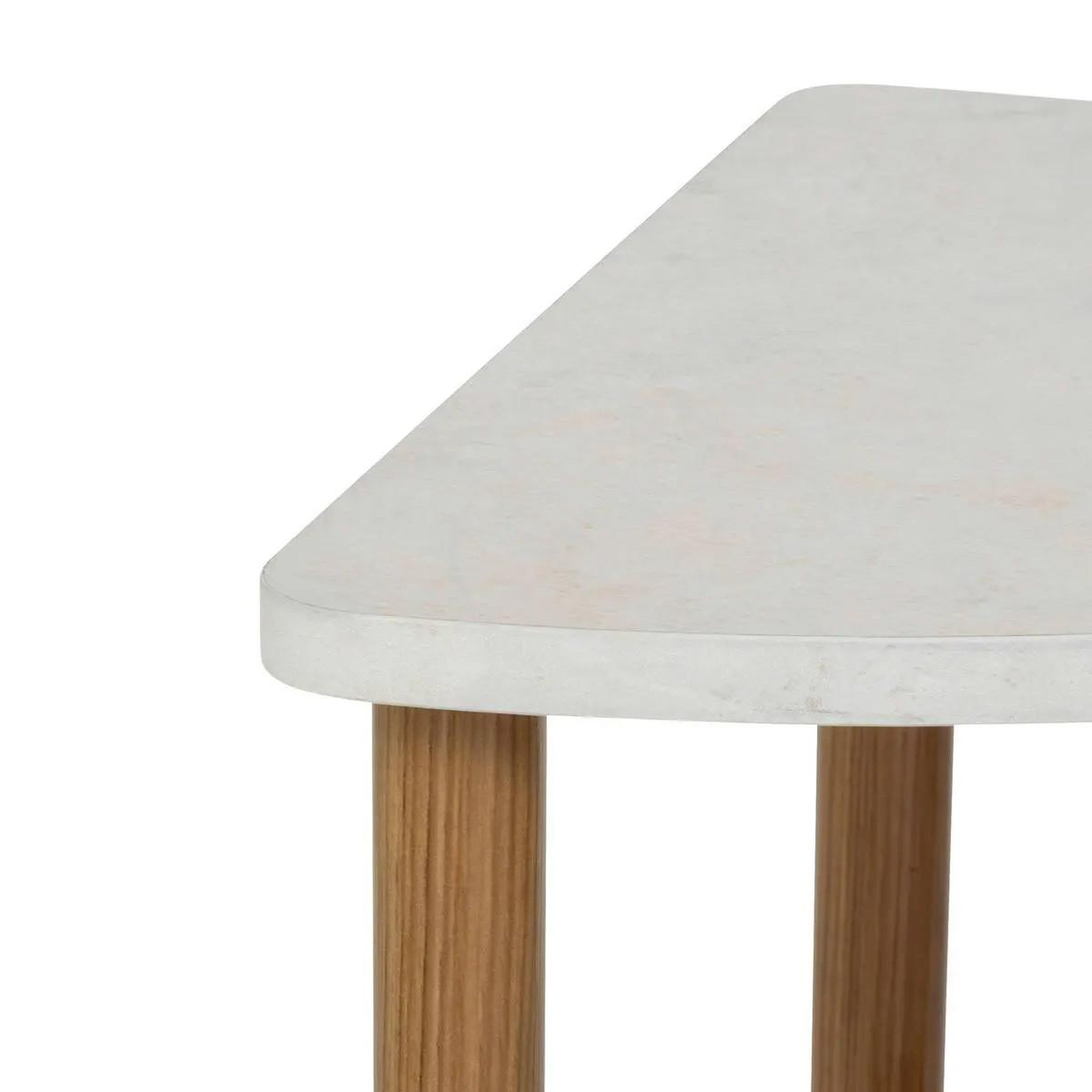 Voir la diapositive 2 : FIVE Étagère d'Angle 3 Niveaux Design  Côme  76cm Marron