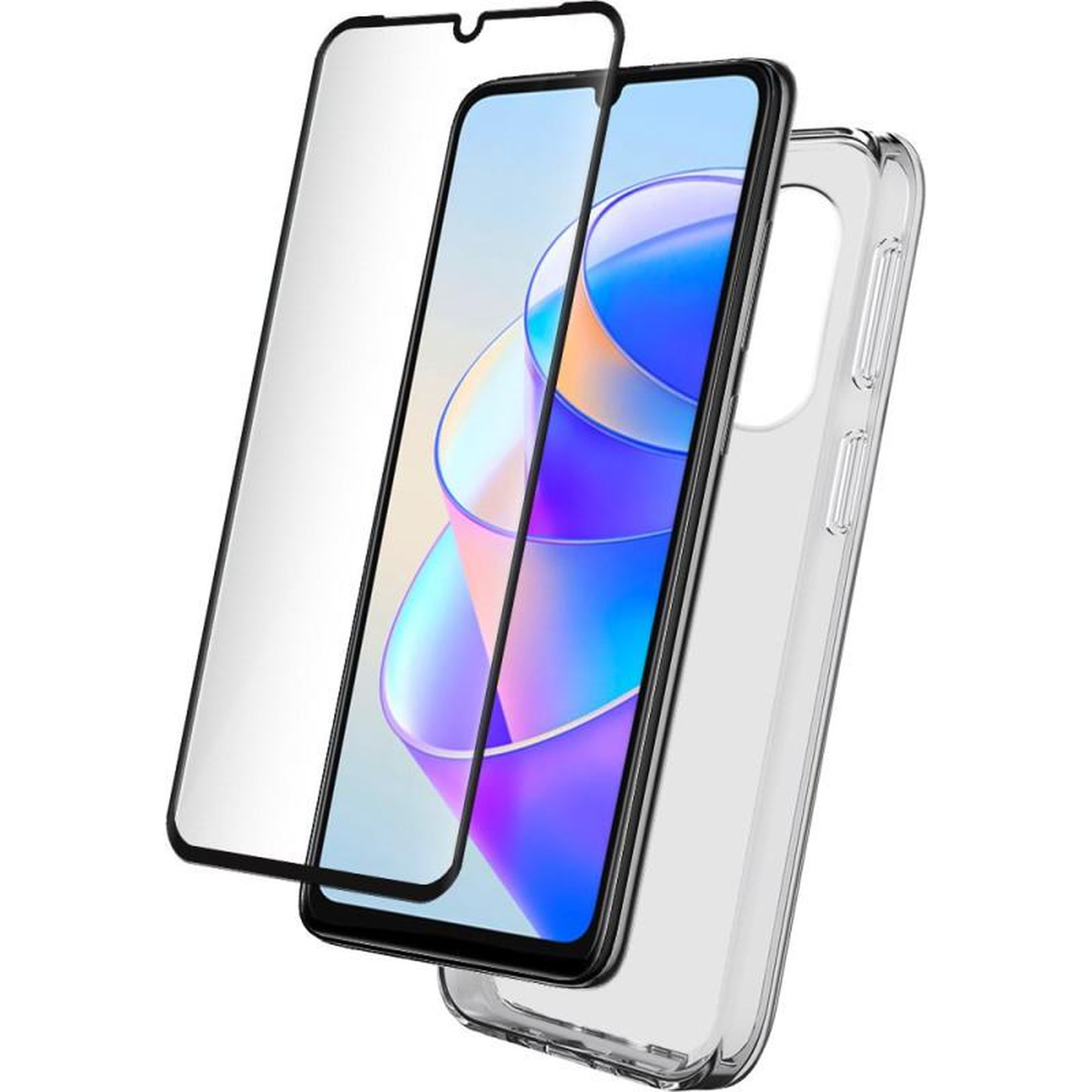 Bigben Connected Pack Coque silitrans BigBen Connected + Verre Trempé 2,5D Pour Honor X7A Transparent