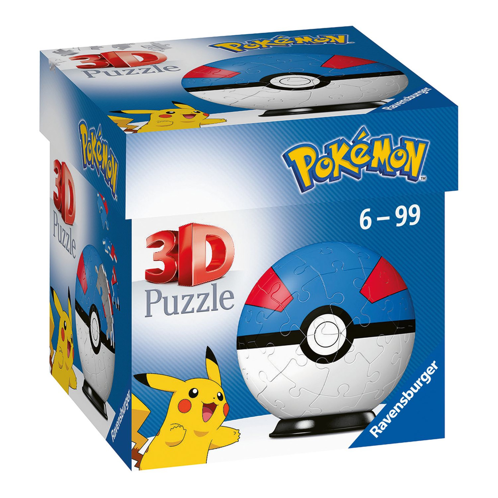 Voir la diapositive 2 : RAVENSBURGER Puzzles 54 pièces 3D Ball Pokémon