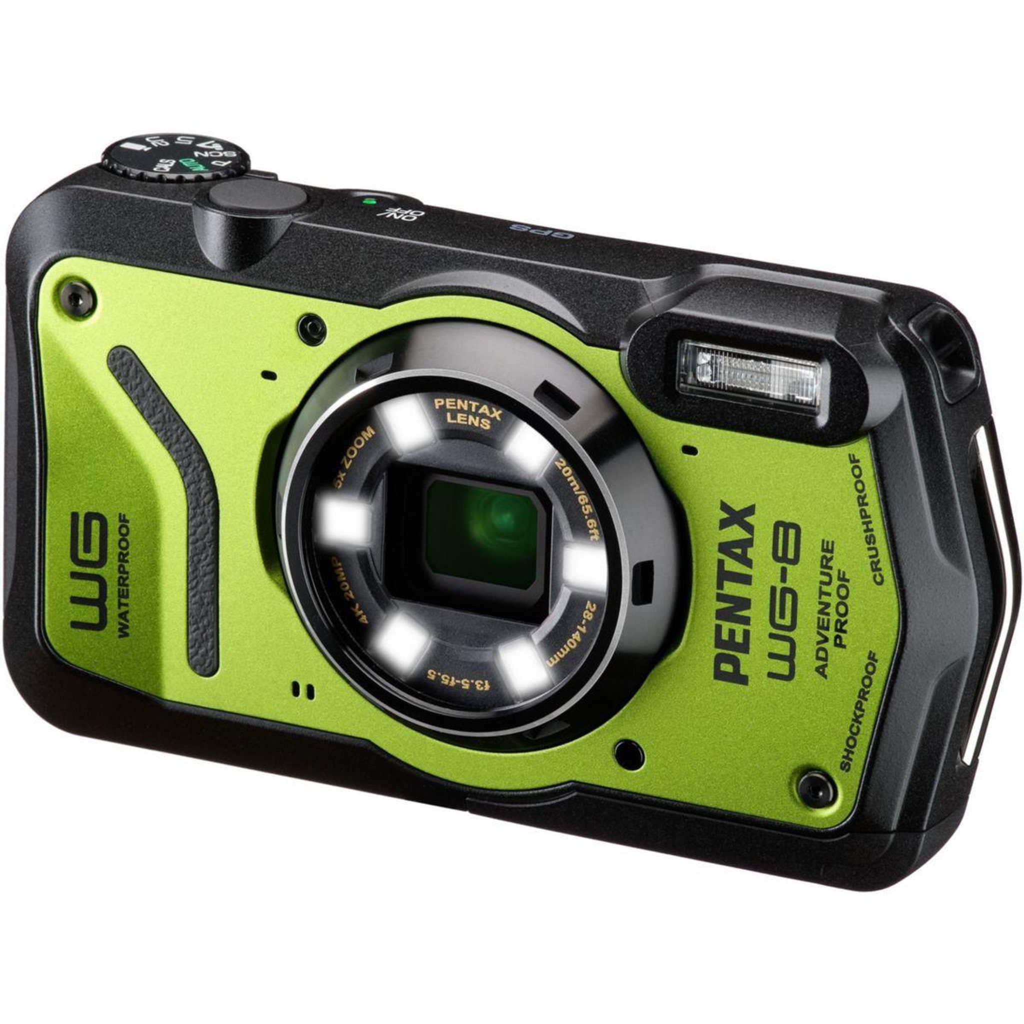 Voir la diapositive 3 : PENTAX Appareil photo Compact WG-8 Vert