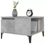 VIDAXL Table basse gris beton 55x55x36,5 cm bois d'ingenierie