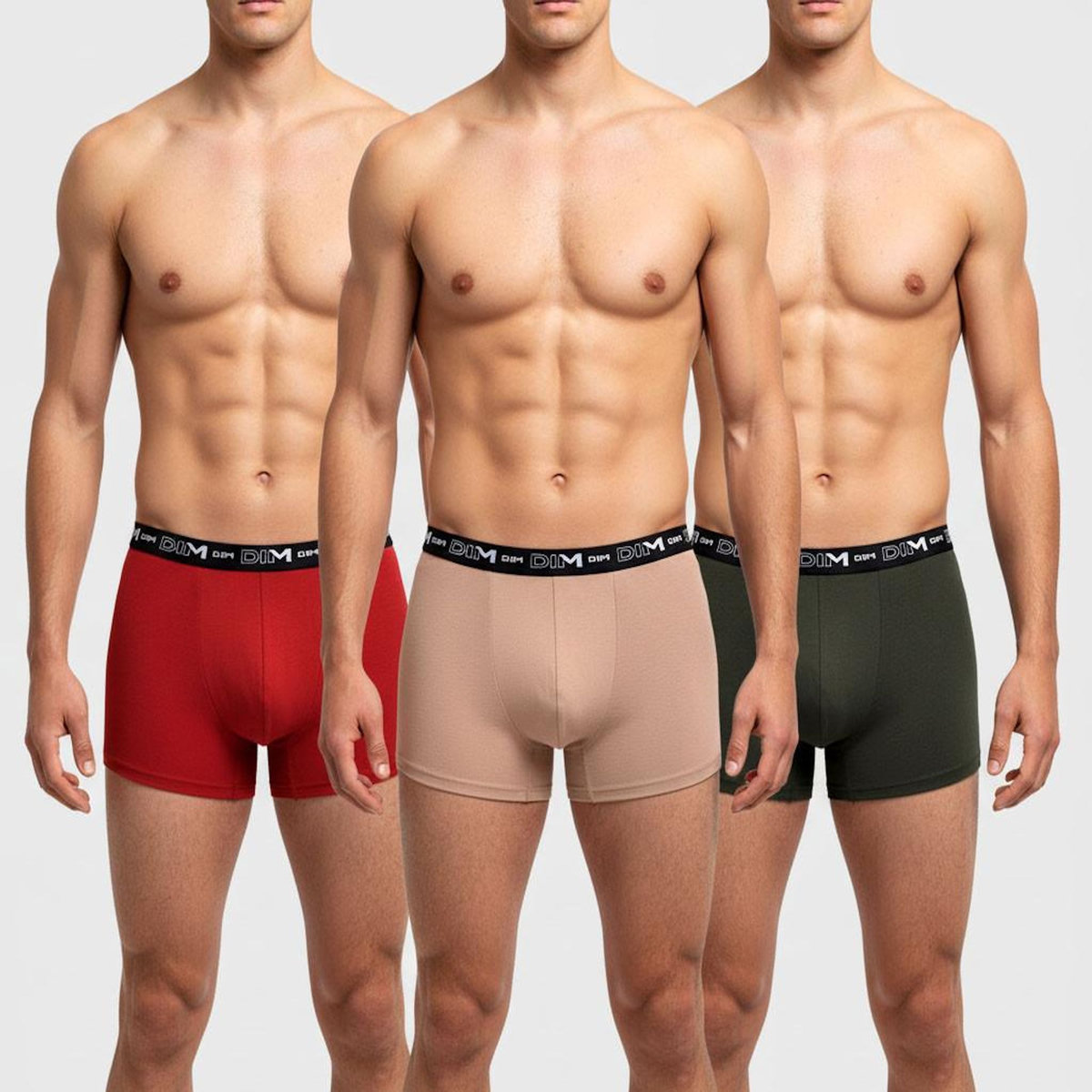 DIM Lot de 3 boxers DIM en coton stretch
