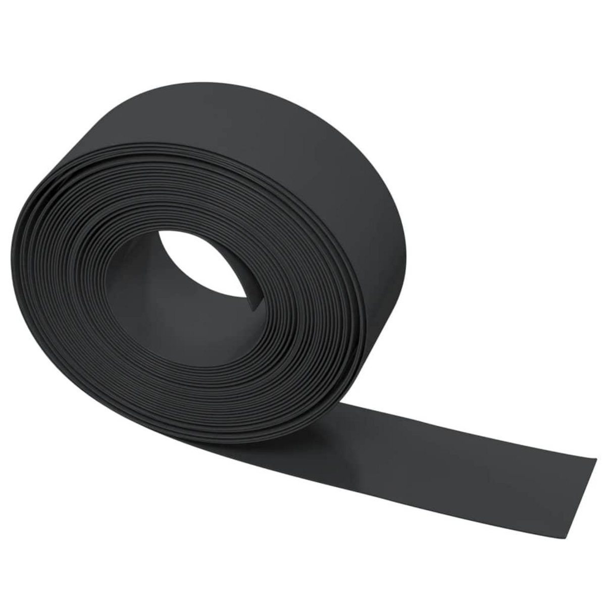 VIDAXL Bordure de jardin noir 10 m 20 cm polyethylene