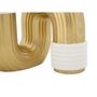Voir la diapositive 3 : Paris Prix Vase Design en Résine  Bann  12cm Or