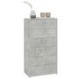 Voir la diapositive 3 : VIDAXL Buffet avec 6 tiroirs Gris beton 50x34x96 cm Bois d'ingenierie