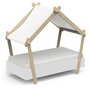 Voir la diapositive 1 : Habitat et Jardin Lit cabane surélevé enfant   Lodge   - 70 x 140 cm - Blanc mat