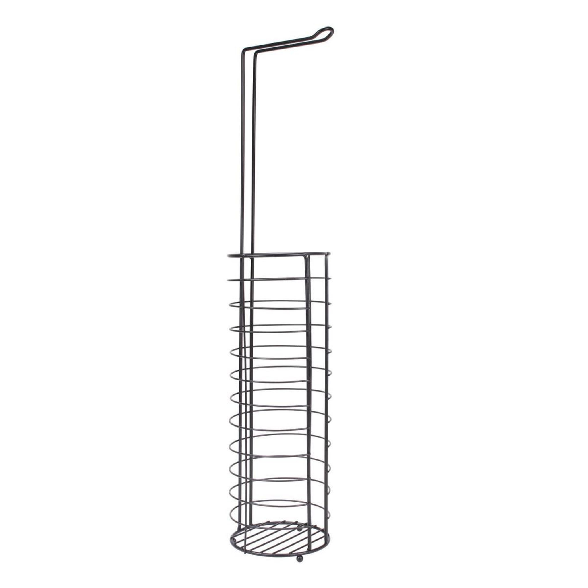 Voir la diapositive 2 : Je cherche une idee Porte papier wc en métal  rouleaux  60cm noir