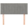 Voir la diapositive 3 : VIDAXL Tete de lit Gris clair 90x5x78/88 cm Velours