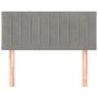 Voir la diapositive 3 : VIDAXL Tete de lit Gris clair 90x5x78/88 cm Velours