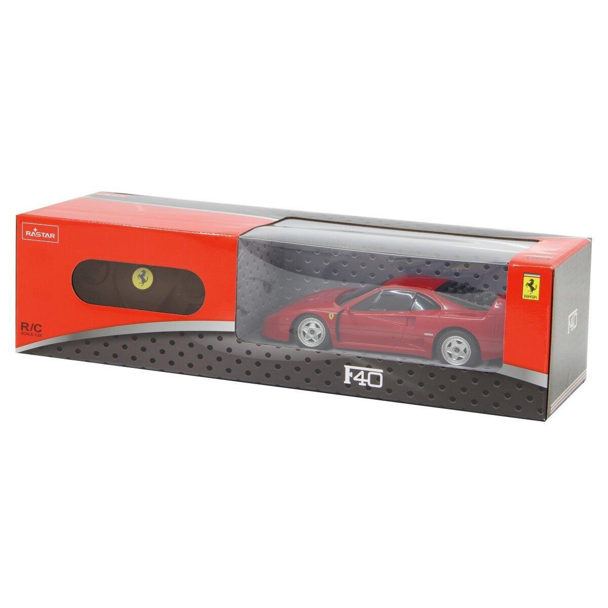 Voir la diapositive 2 : Jamara Voiture télécommandée ferrari f40 1:24 rouge 2,4ghz