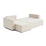 Voir la diapositive 3 : BEST MOBILIER Topaze - canapé d'angle réversible - 4 places - convertible avec coffre - en tissu bouclette