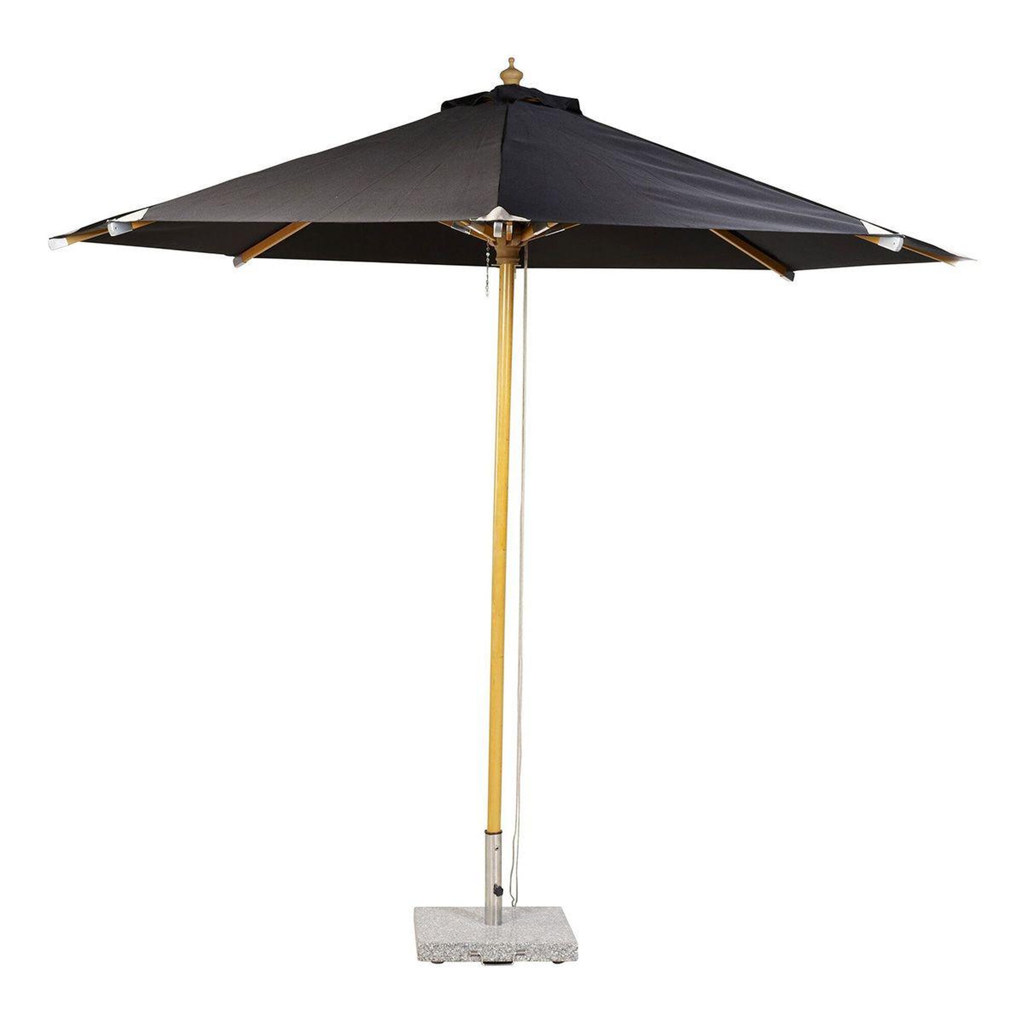 Paris Prix Parasol Design en Bois  Naxos  300cm Noir