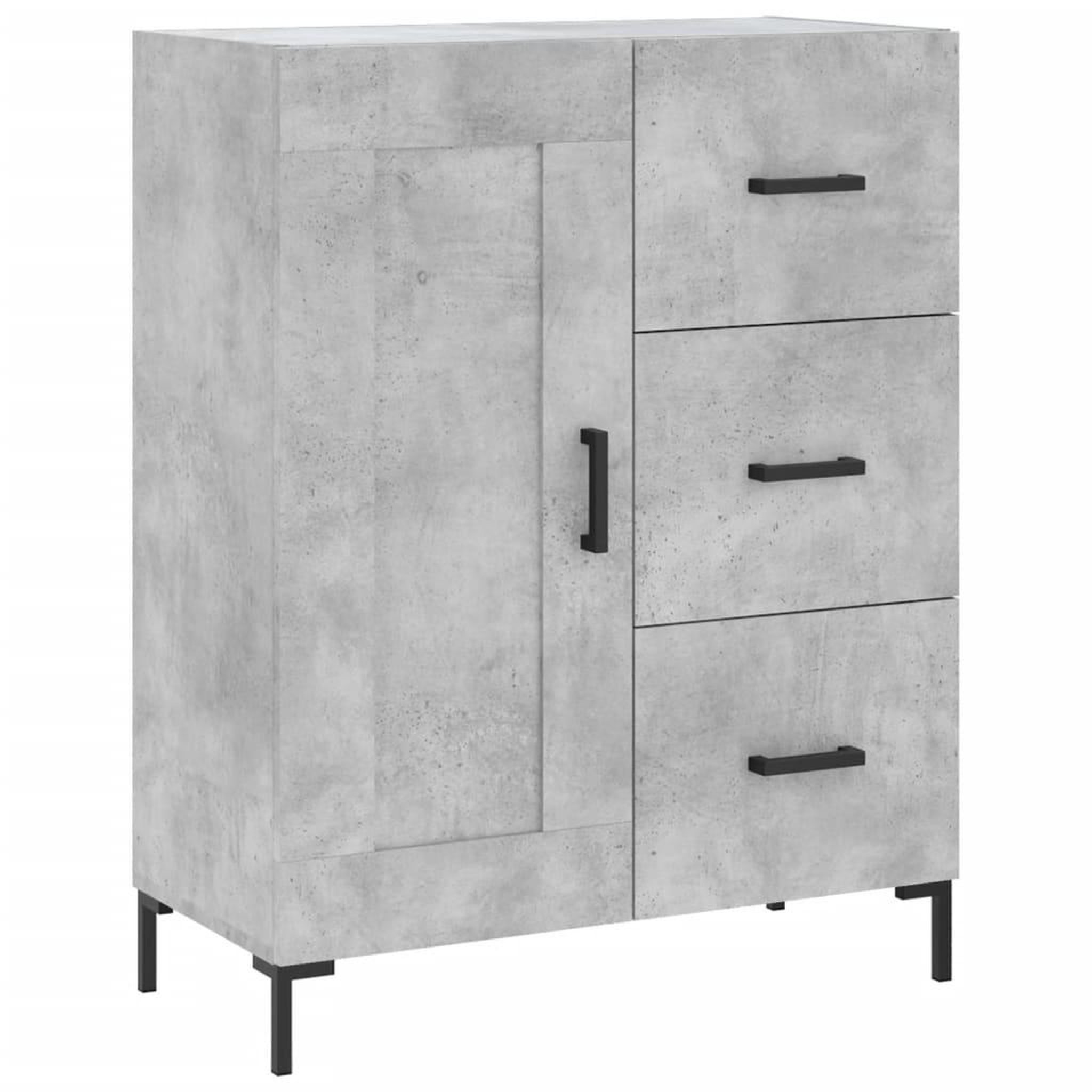 Voir la diapositive 2 : VIDAXL Buffet gris beton 69,5x34x90 cm bois d'ingenierie