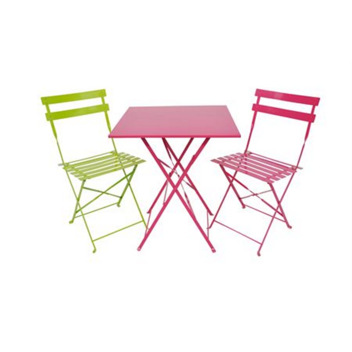 Lot de 2 chaises métal Pop