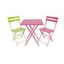 Voir la diapositive 2 : Lot de 2 chaises métal Pop
