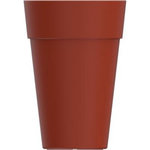 GARDENSTAR Pot en plastique ICFAL - Rouge marsala - 35cm