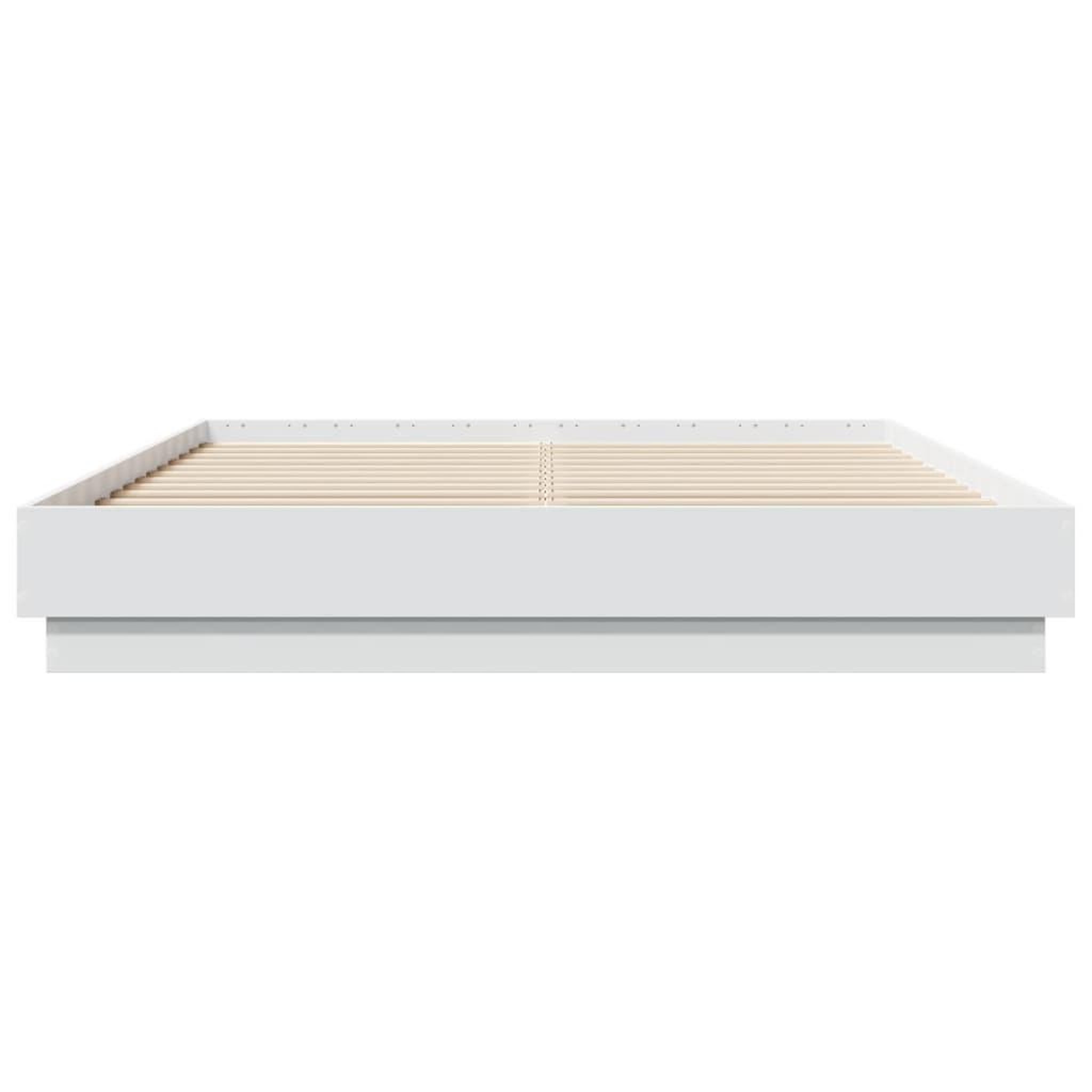 Voir la diapositive 4 : VIDAXL Cadre de lit sans matelas blanc 140x200 cm