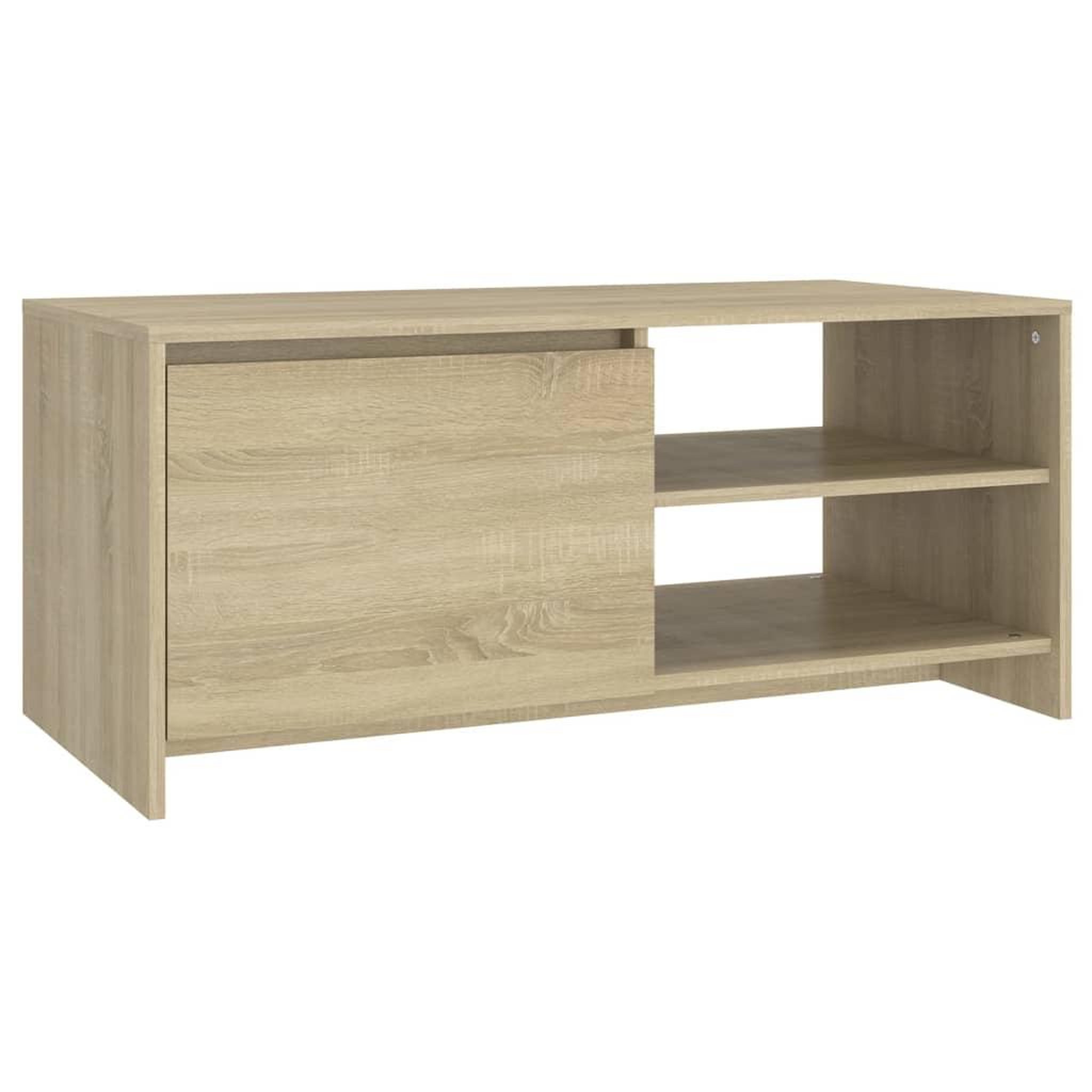 Voir la diapositive 2 : VIDAXL Table basse chene sonoma 102x50x45 cm bois d'ingenierie