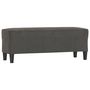 Voir la diapositive 2 : VIDAXL Banc Gris fonce 100x35x41 cm Velours
