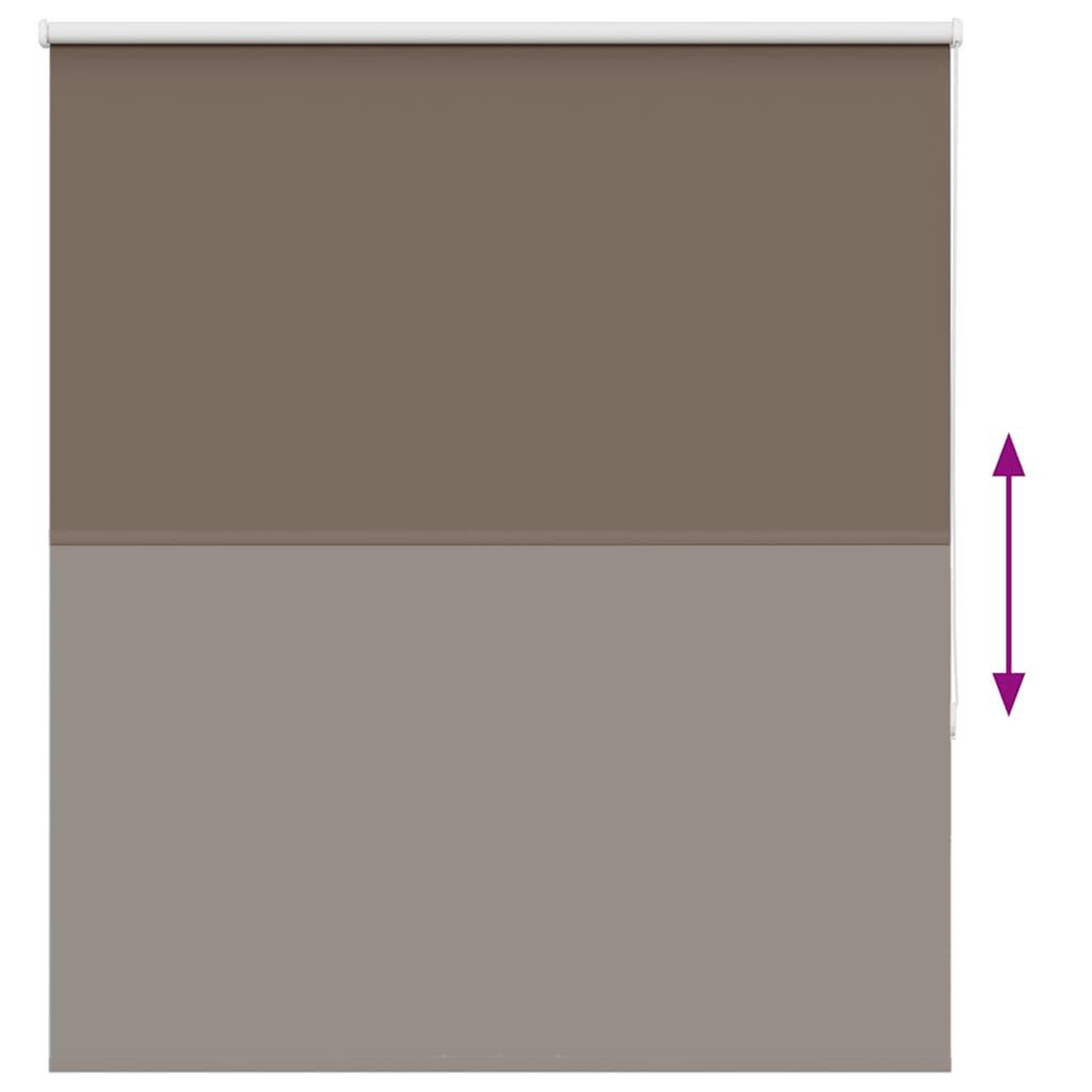Voir la diapositive 5 : VIDAXL Store enrouleur occultant cafe 130x130cm largeur du tissu