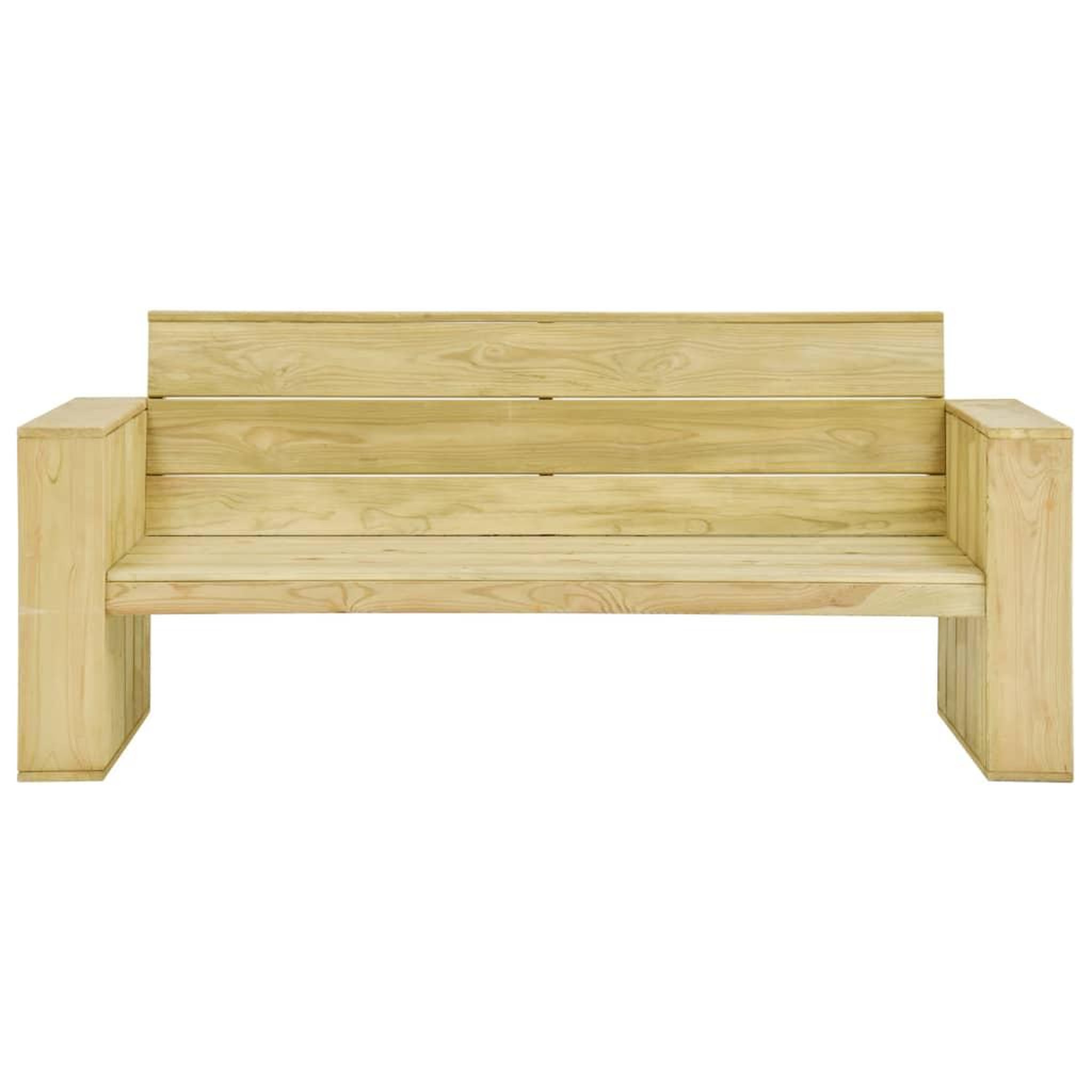 Voir la diapositive 4 : VIDAXL Salon de jardin 5 pcs Bois de pin impregne