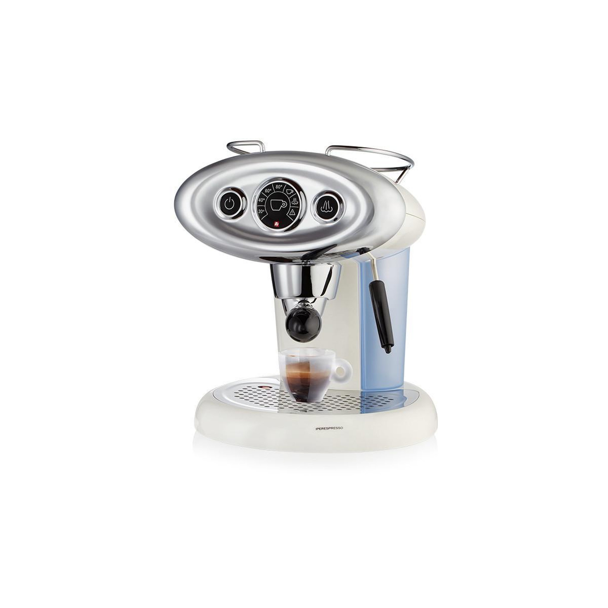Voir la diapositive 3 : Illy Machine à café automatique illy 6607 avec distributeur de vapeur pour capsules 1,18 l blanc