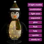 VIDAXL Decoration de Noël pingouin a LED Tissu de luxe 60 cm