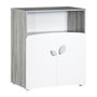 Voir la diapositive 4 : BABY PRICE Chambre bébé duo Leaf: lit 120x60, commode a langer - Babyprice - Blanc