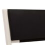 VIDAXL Cadre de lit avec LED Blanc et noir Similicuir 180 x 200 cm