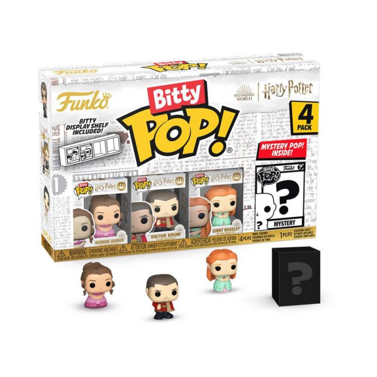 Funko Pack 4 Figurines Funko Bitty Pop Harry Potter GoF Hermione